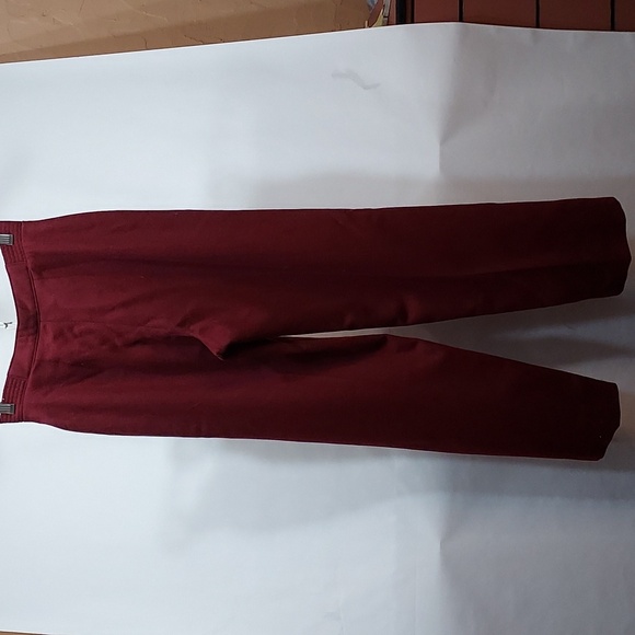 Elegant Burgundy Women's Trousers - Picture 2 of 2